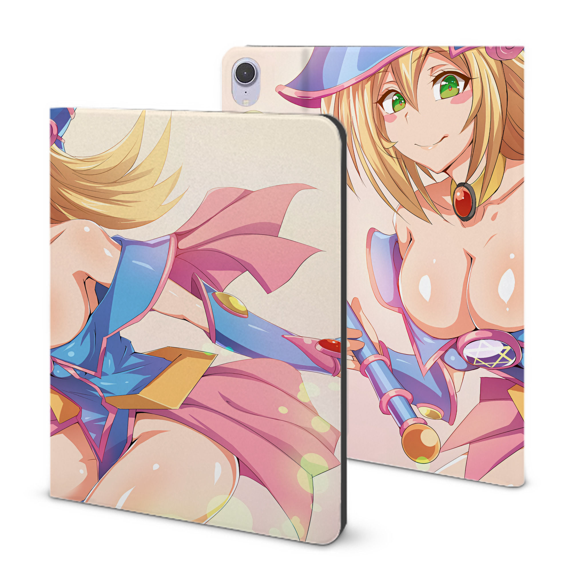 （画像用） 遊☆戯☆王 Yu-Gi-Oh! IPad ケース ブック型 PUレザー TPU 耐衝撃 軽量 薄型 ペン収納なし 全面保護 IPad 各モデル対応